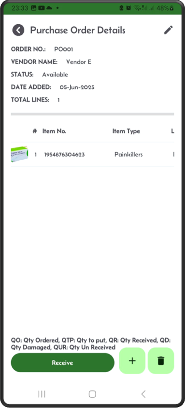 PO Header and Details
