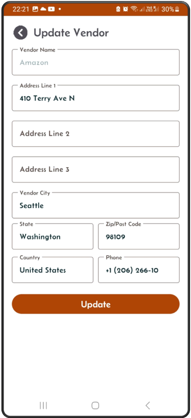 Update Vendor